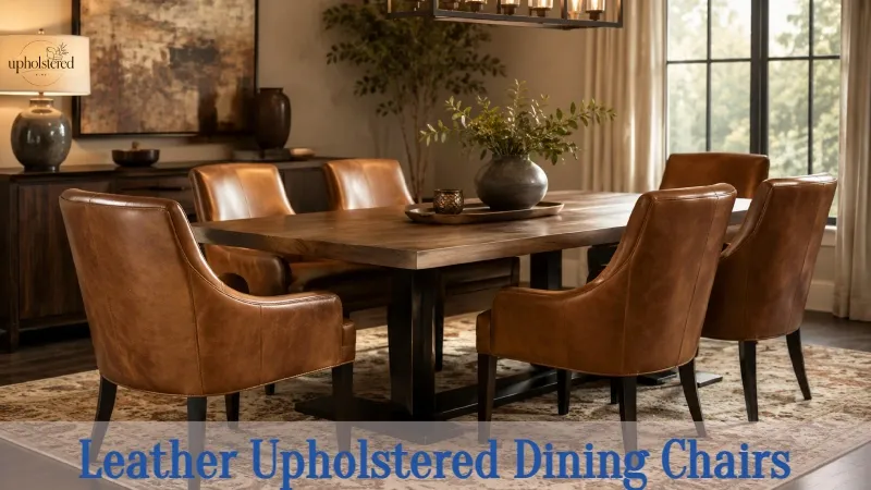Leather Upholstered Dining Chairs