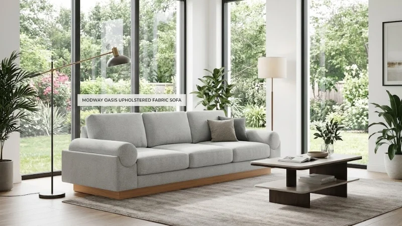 Modway Oasis Upholstered Fabric Sofa